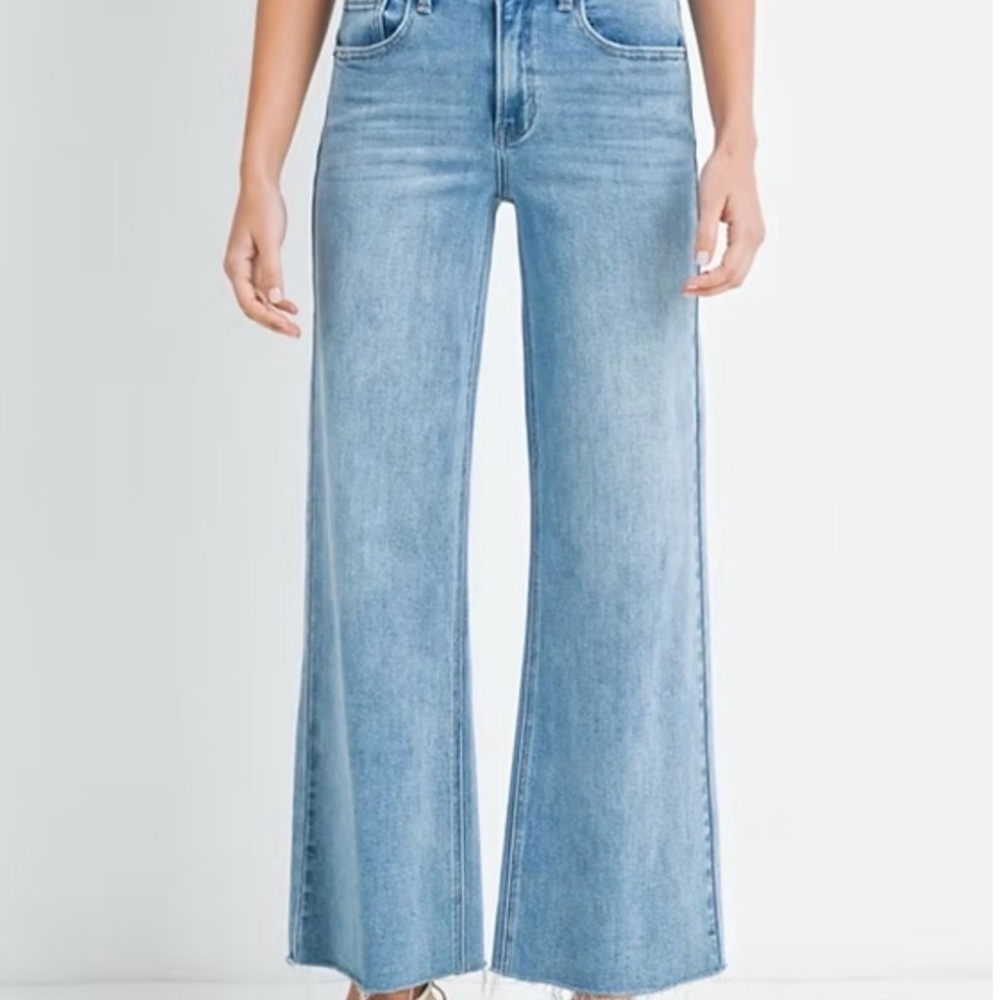 Just USA High Rise Slim Wide Leg